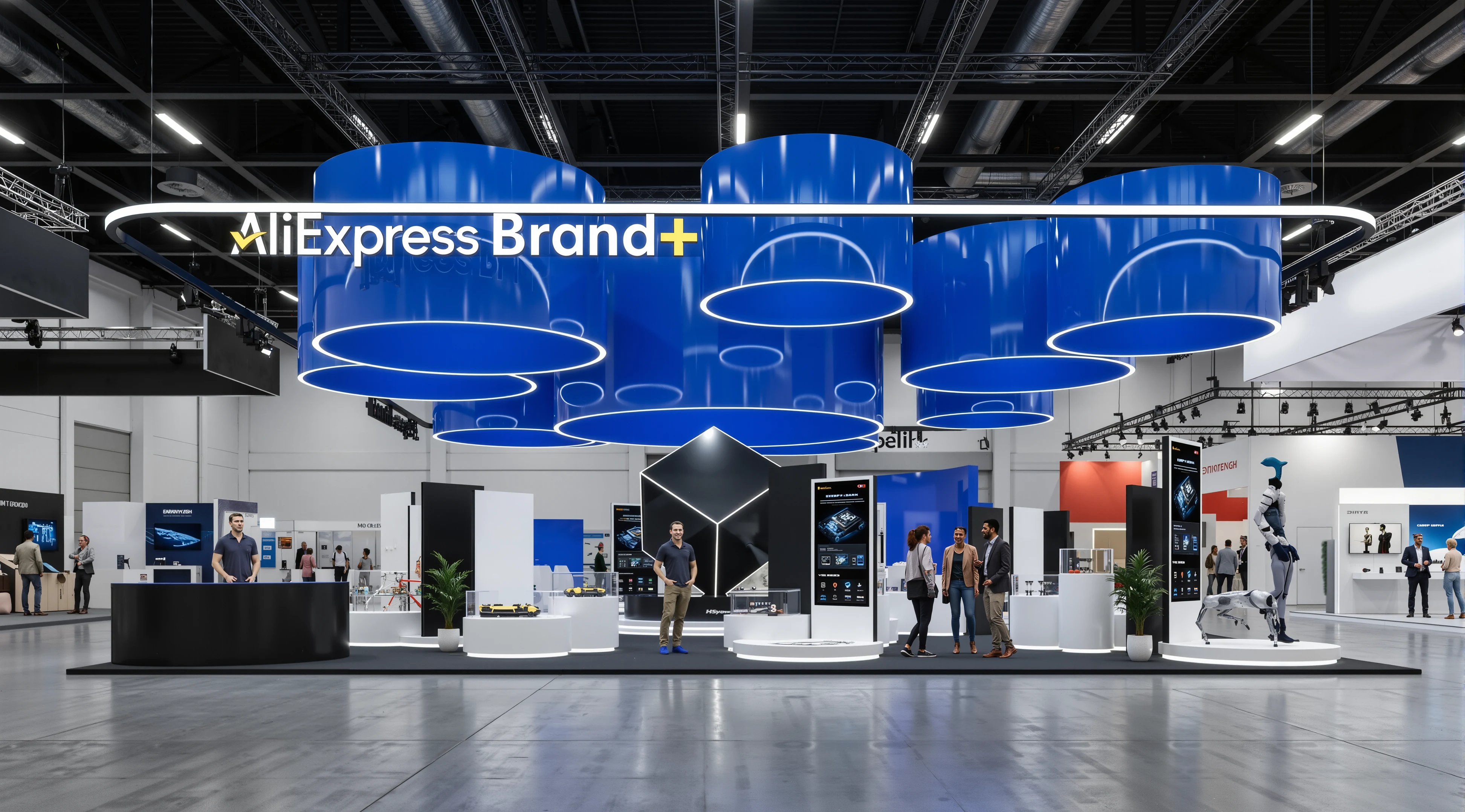 AliExpress Brand+ Pavilion 3D Render